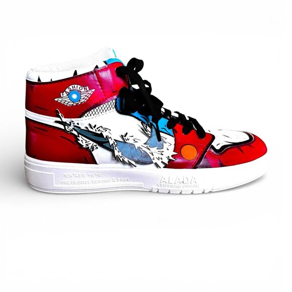 Anime Demon Slayer Cosplay High Top Sneakers Lace-up Men\'s 10.5/11 EU 44 main image 10